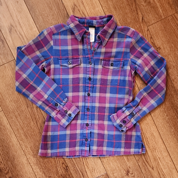Patagonia Tops - Patagonia Womens Plaid Shirt - Blue and Pink
